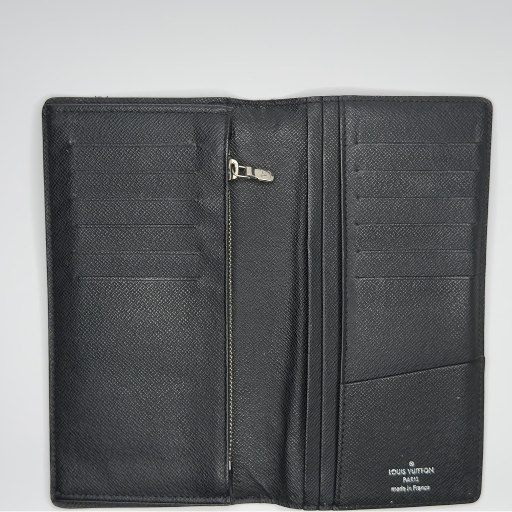 Louis Vuitton Graphite Brazza Damier Canvas Slim Long Wallet CheckBook | Unisex - Picture 2 of 8